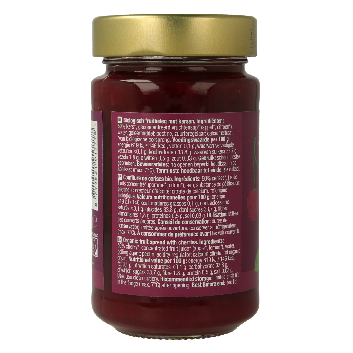 Your Organic Nature Fruit beleg kers bio 250.00 Gram