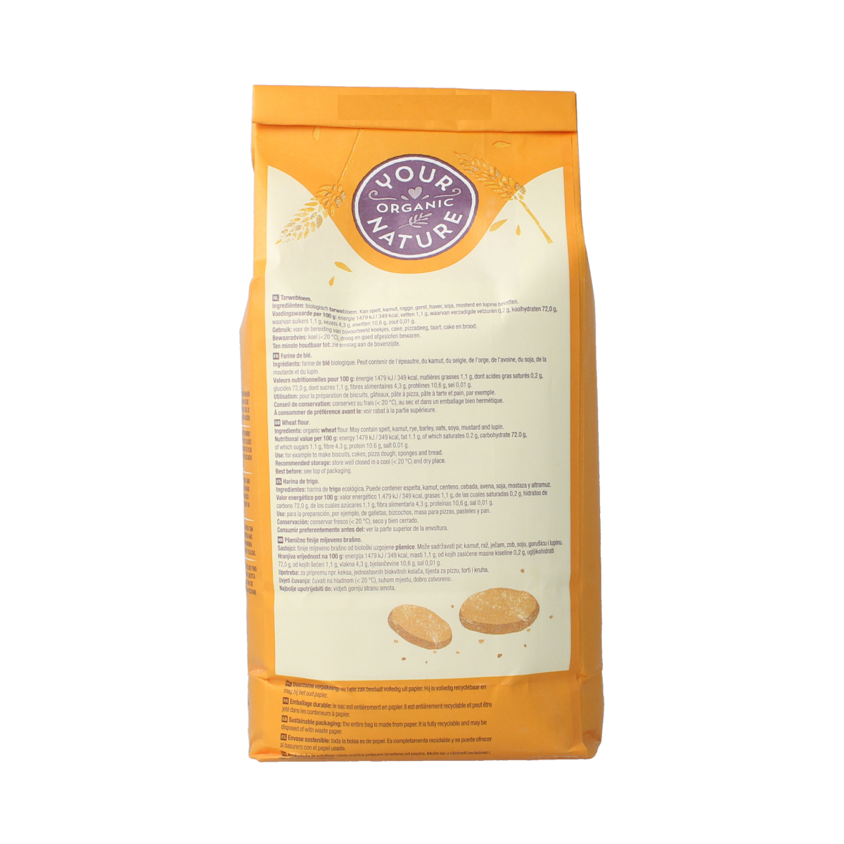 Your Organic Nature Tarwebloem bio 1.00 Kilogram