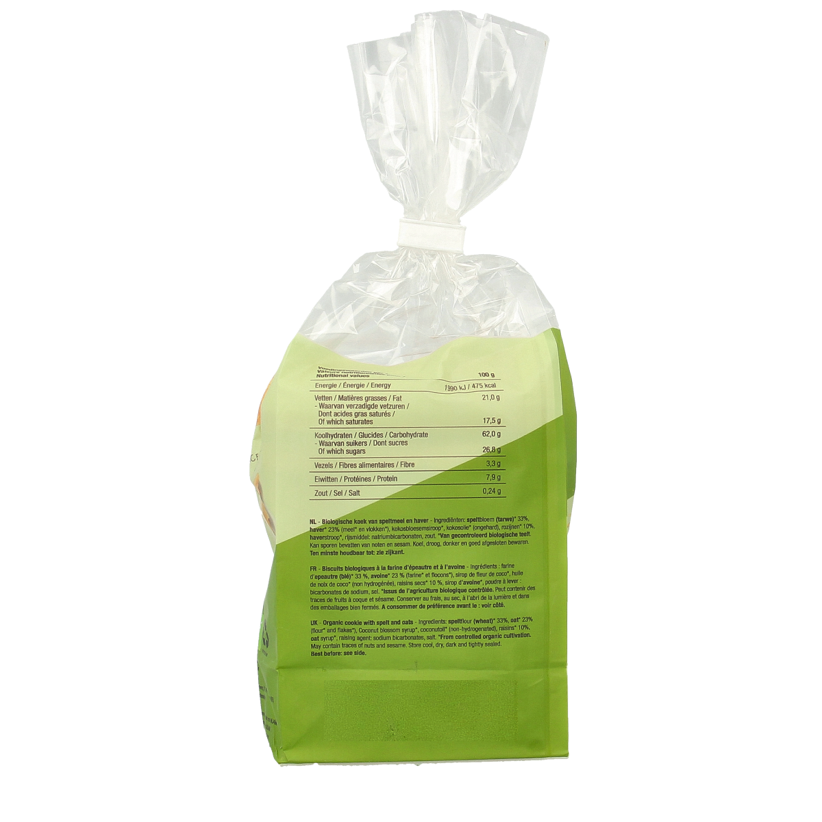 Mjam Mueslikoek spelt bio 200.00 Gram