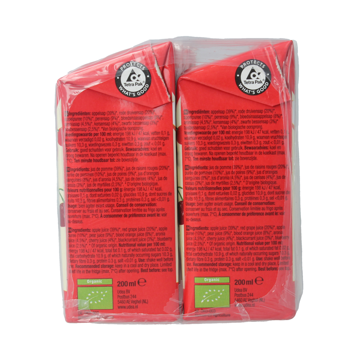 Your Organic Nature Rood fruitsap 200 ML bio 6.00 Stuks