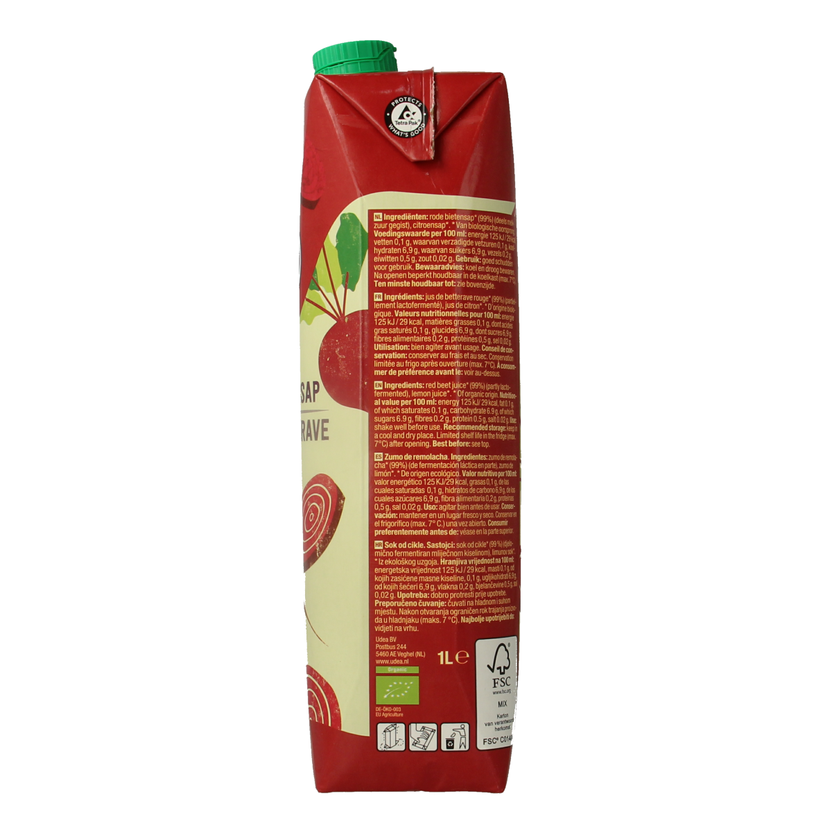 Your Organic Nature Rode bietensap bio 1.00 Liter
