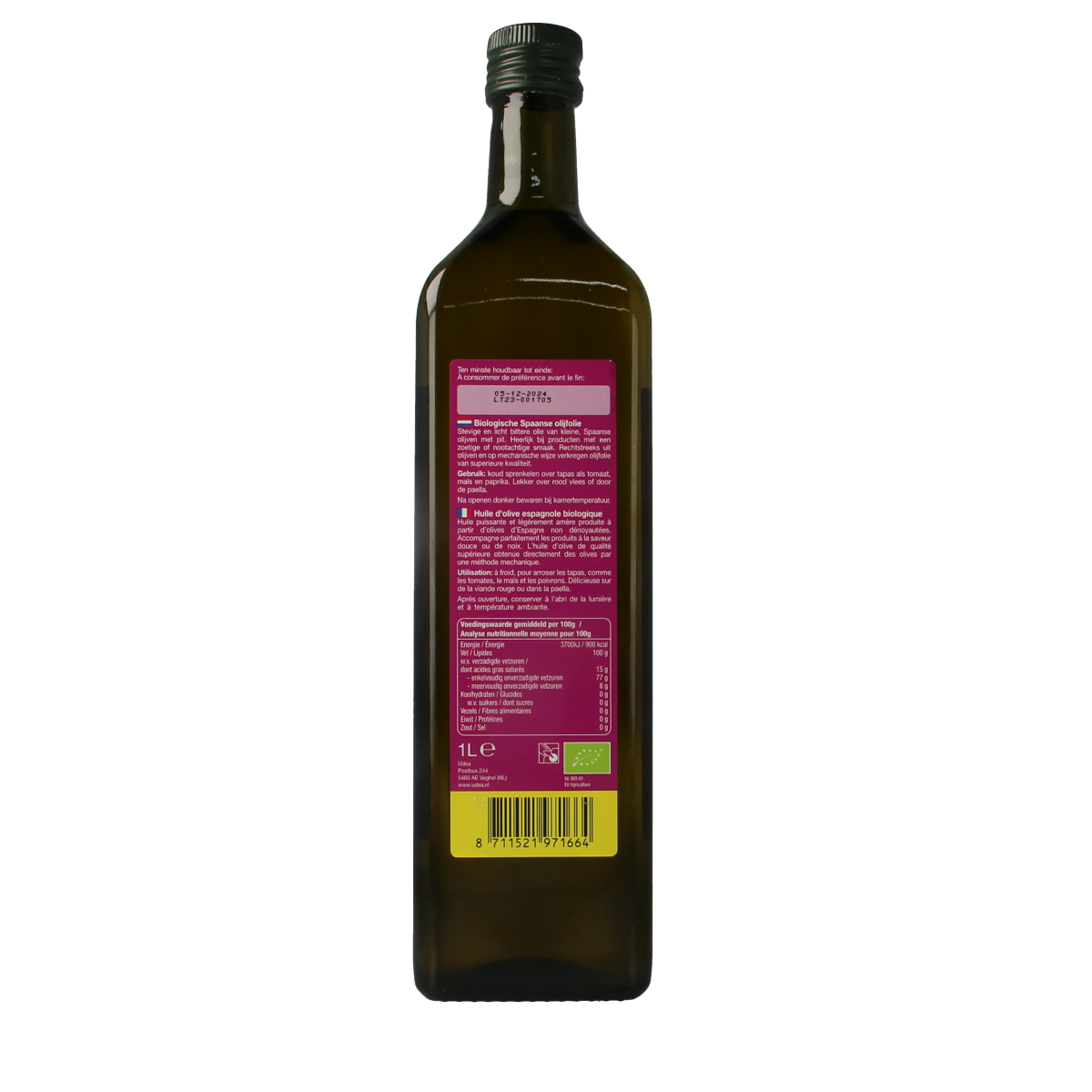 Fertilia Olijfolie Spaans bio 1.00 Liter