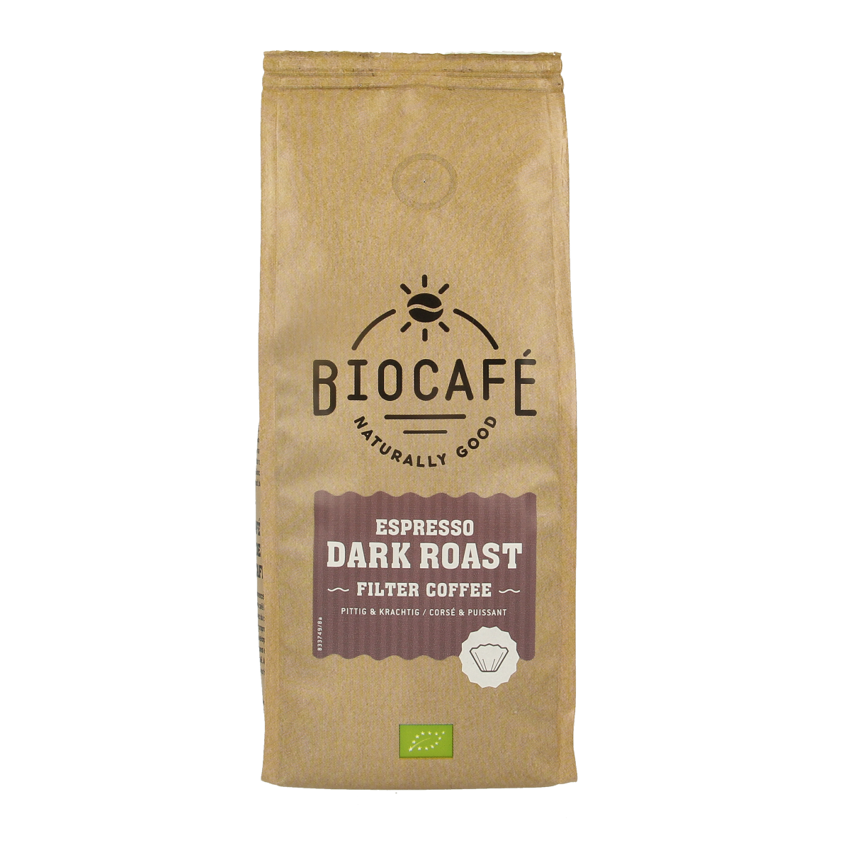 Biocafe Filterkoffie espresso dark roast bio 250.00 Gram