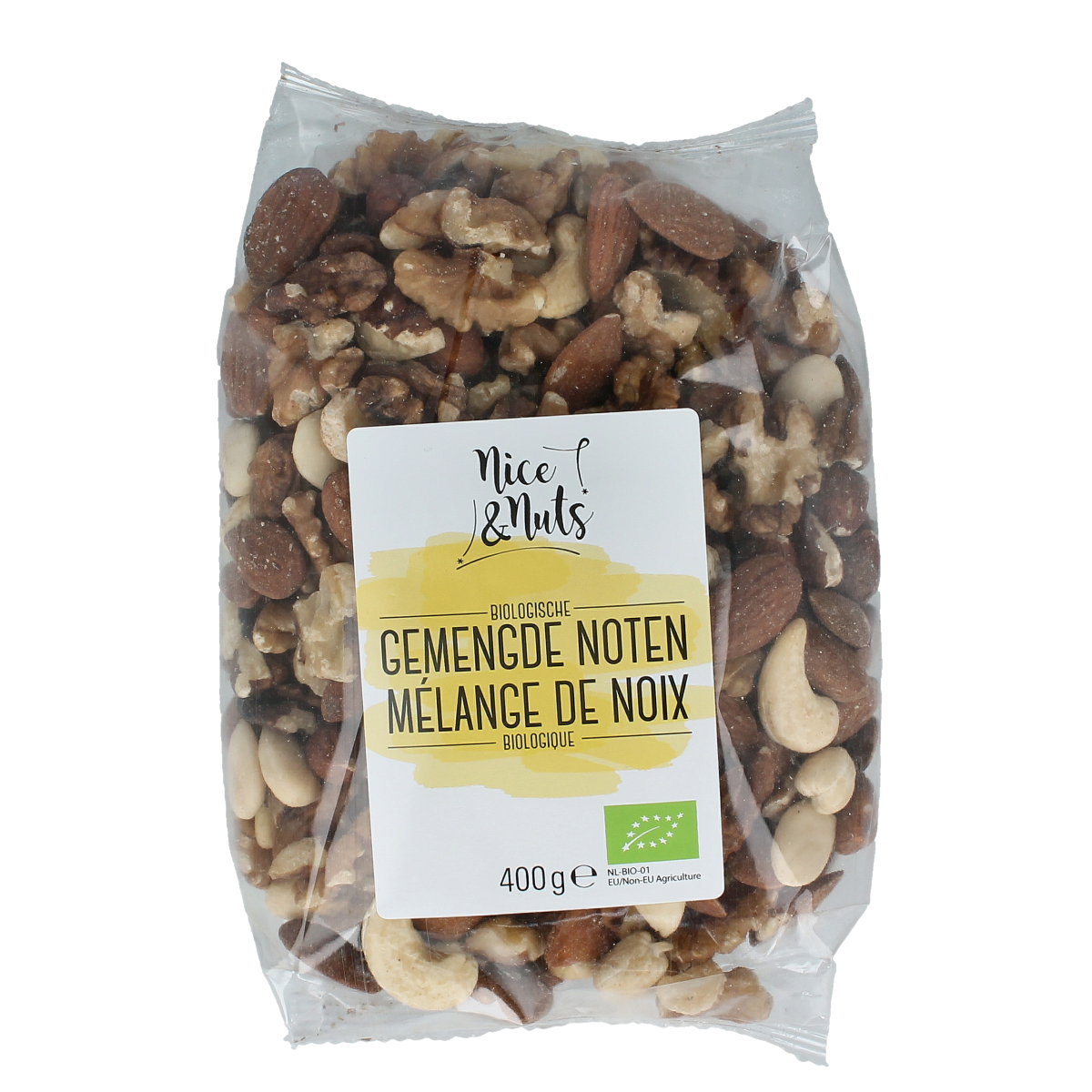 Nice & Nuts Gemengde noten bio 400.00 Gram