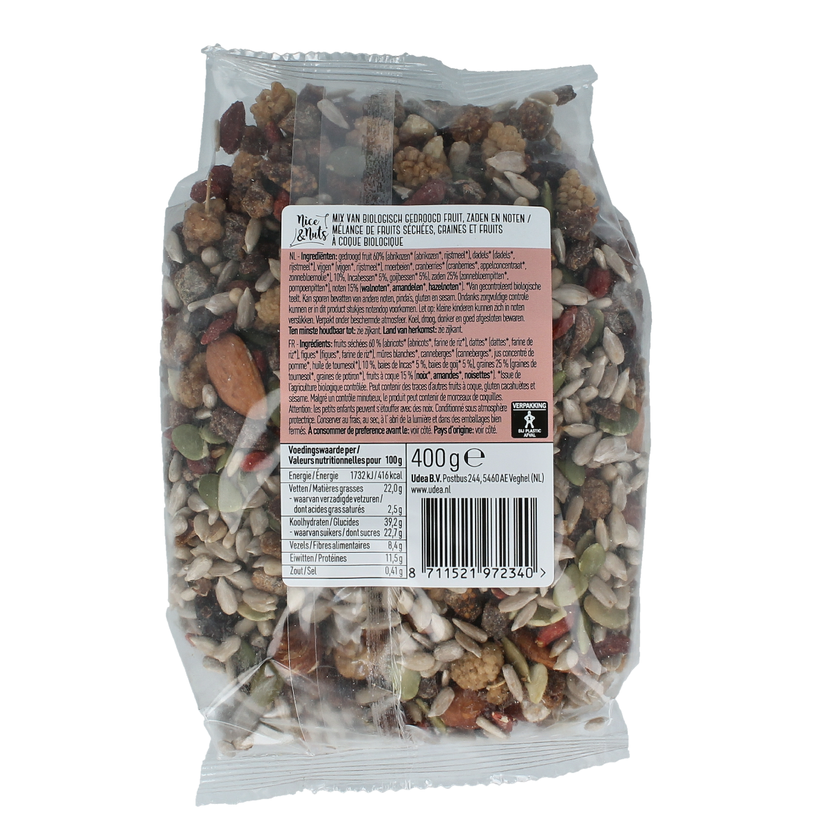Nice & Nuts Energy mix superfoods bio 400.00 Gram