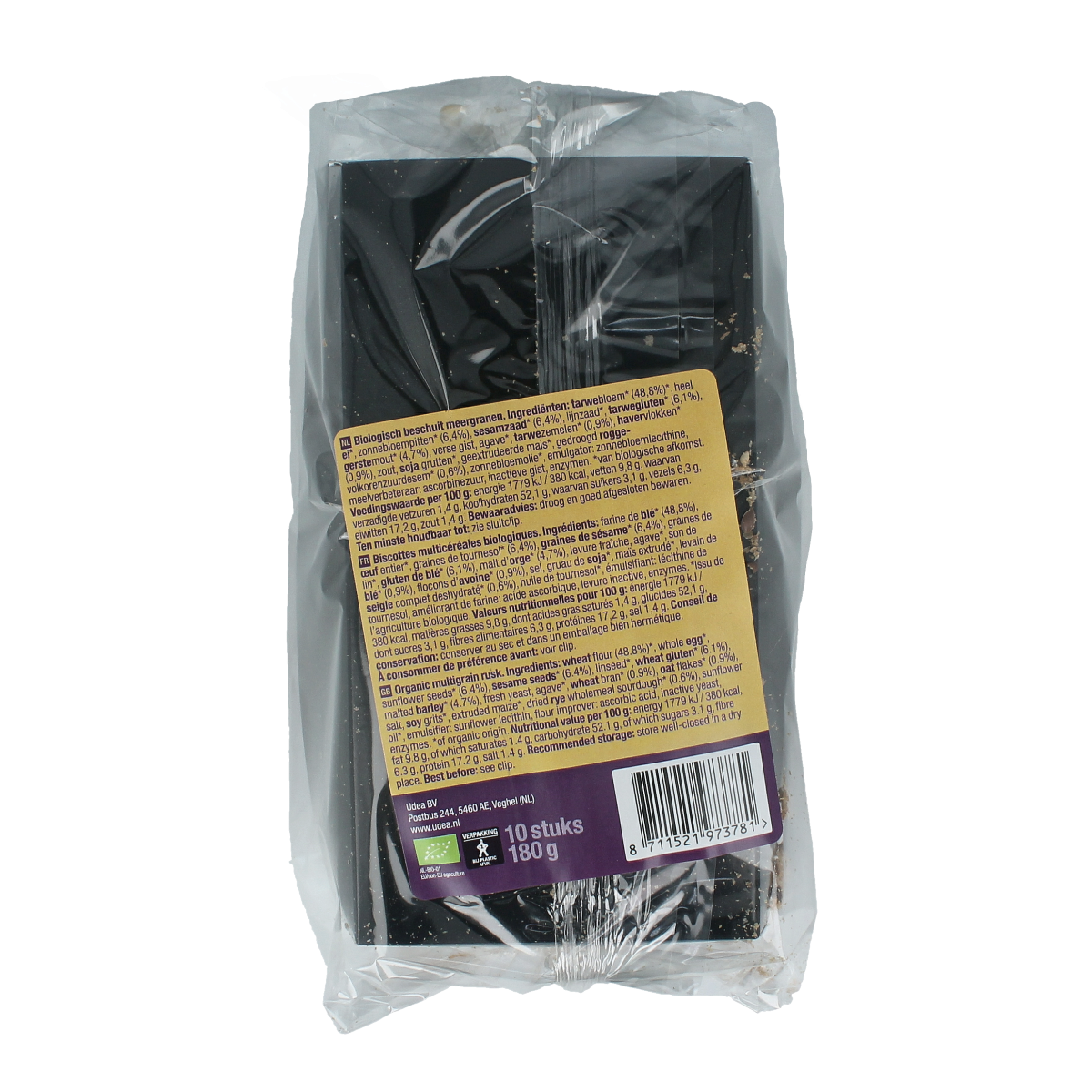 Your Organic Nature Beschuit meergranen bio 10.00 Stuks