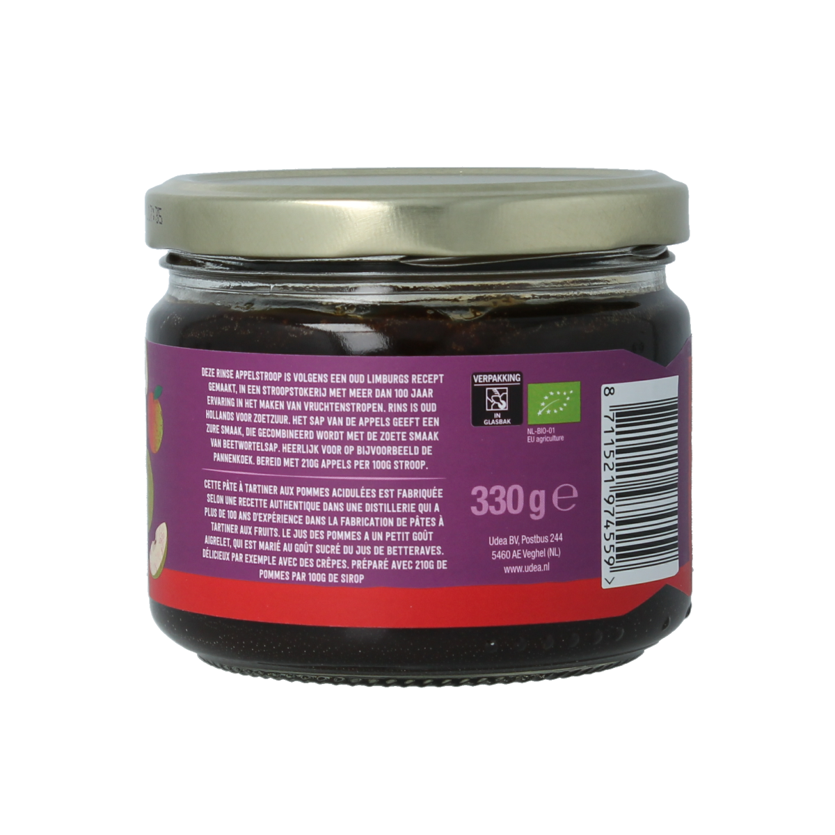 Your Organic Nature Stroop rinse appel bio 330.00 Gram