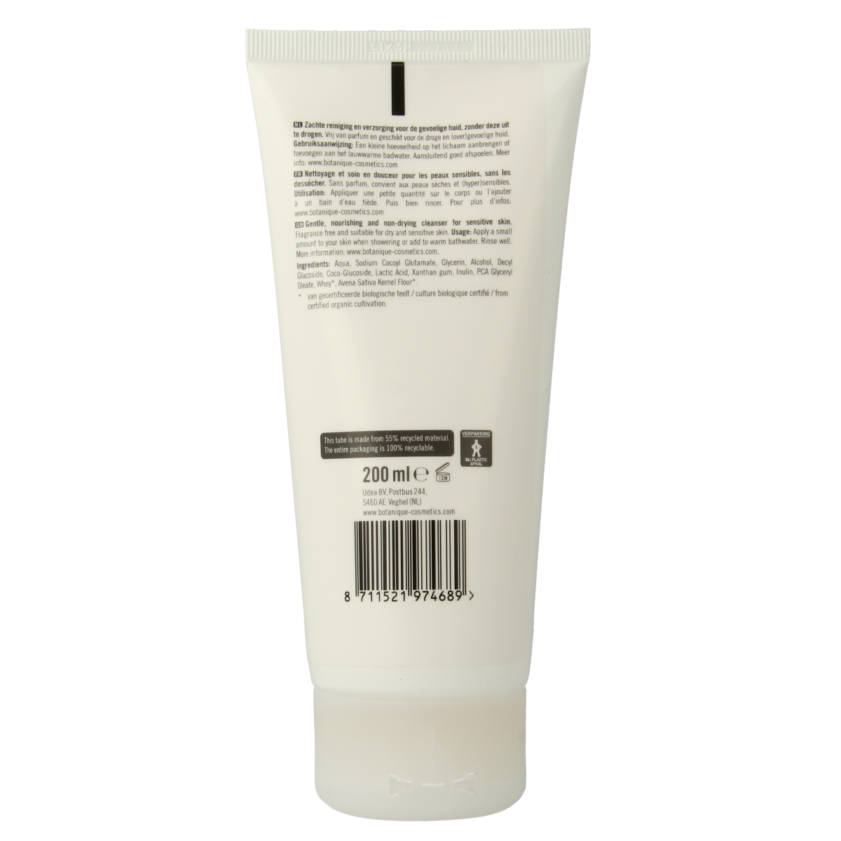 Botanique Bad & douchegel sensitive 200.00 Milliliter