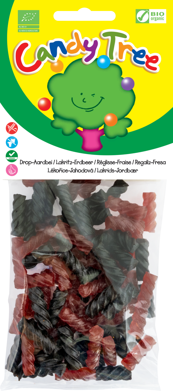 Candy Tree Drop aardbei mix bio 75.00 Gram