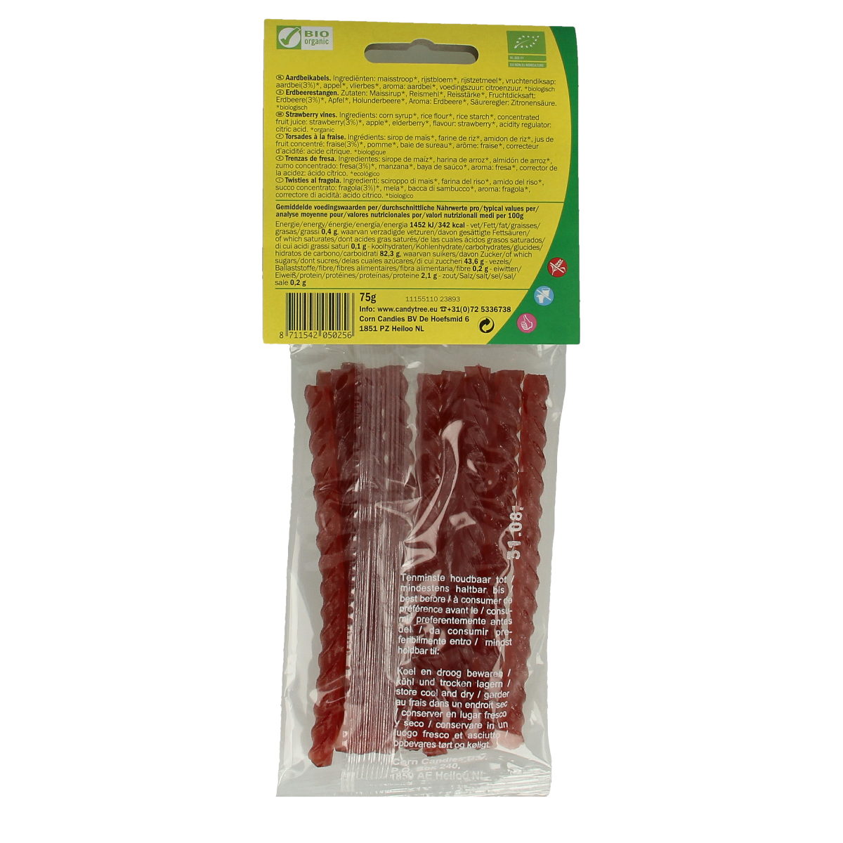 Candy Tree Aardbeikabels bio 75.00 Gram