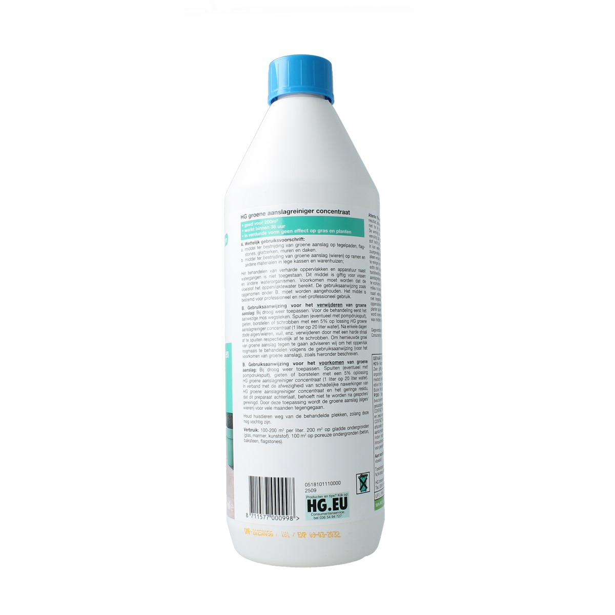 HG Groene aanslagreiniger 1.00 Liter