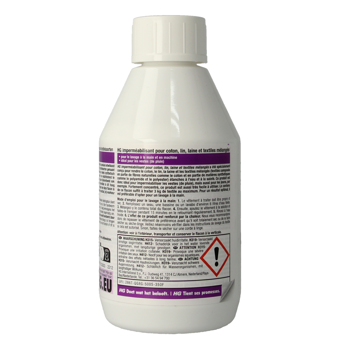 HG Waterdicht katoen linnen wol 300.00 Milliliter
