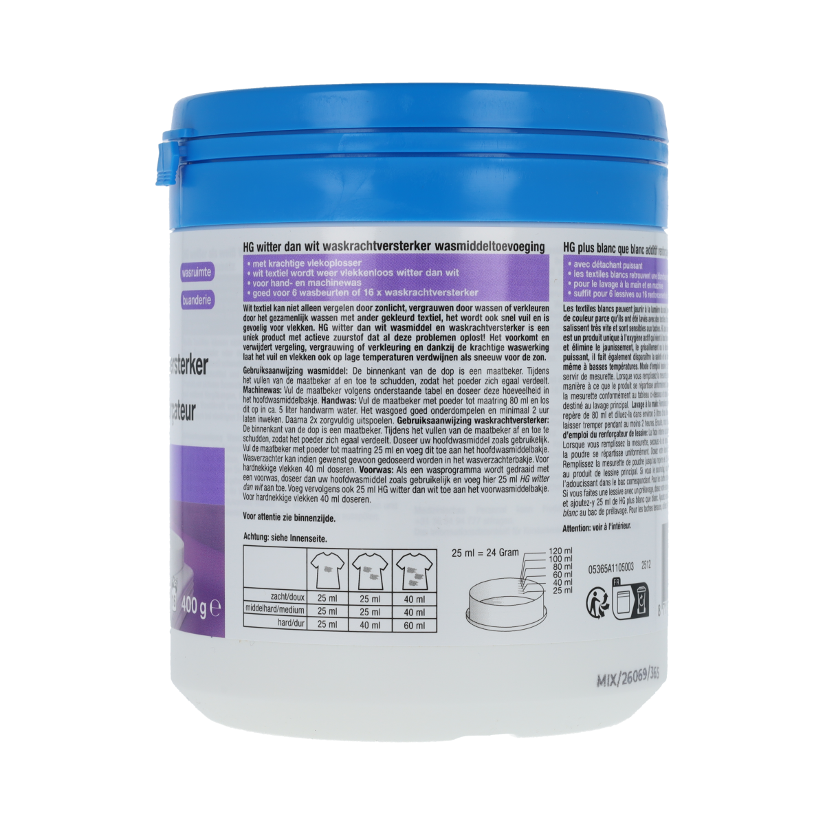 HG Witter dan wit waskrachtversterker 400.00 Gram