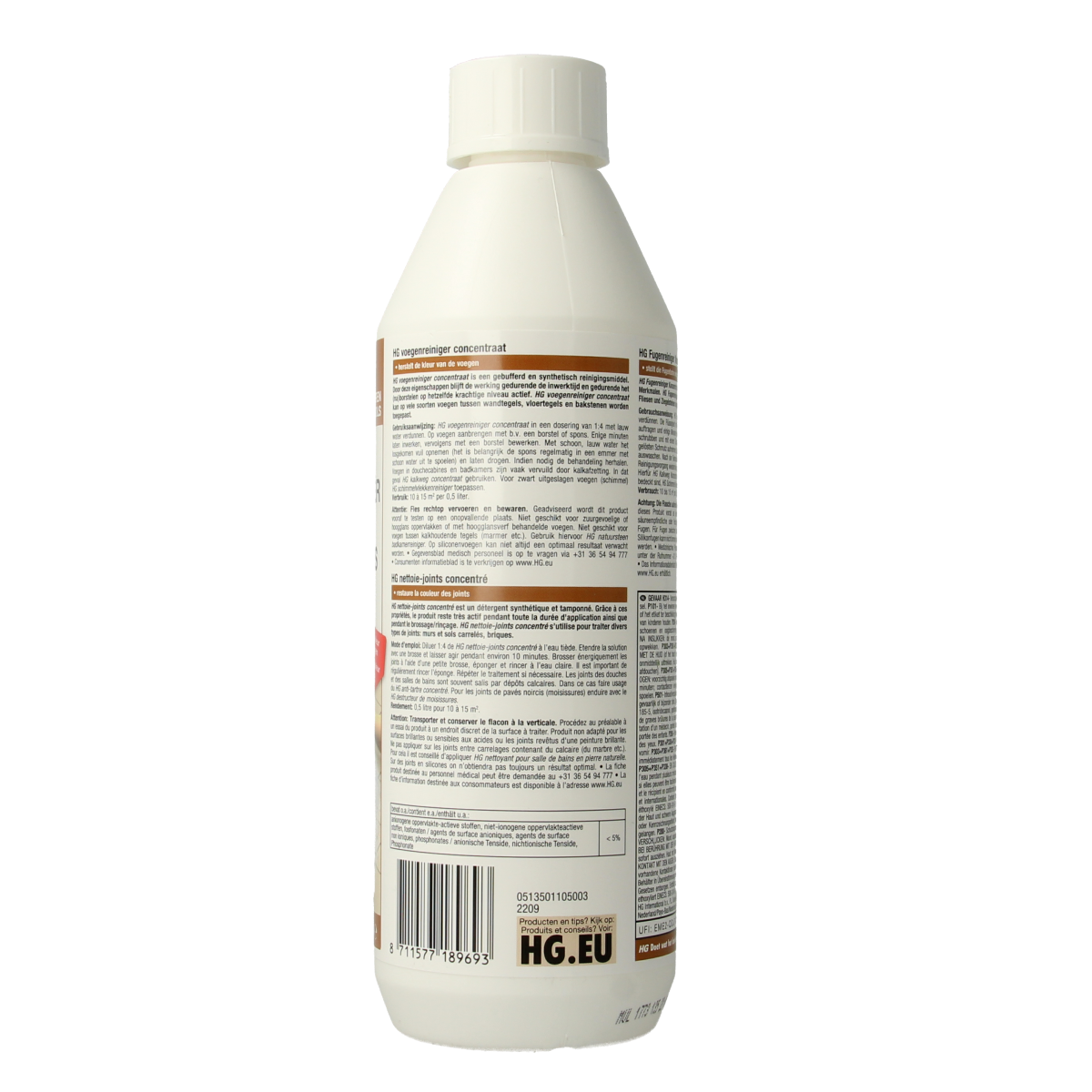 HG Voegenreiniger concentraat 500.00 Milliliter
