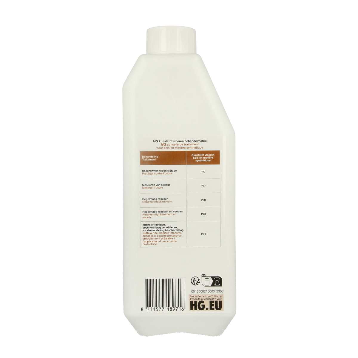 HG Kunststofreiniger 1.00 Liter
