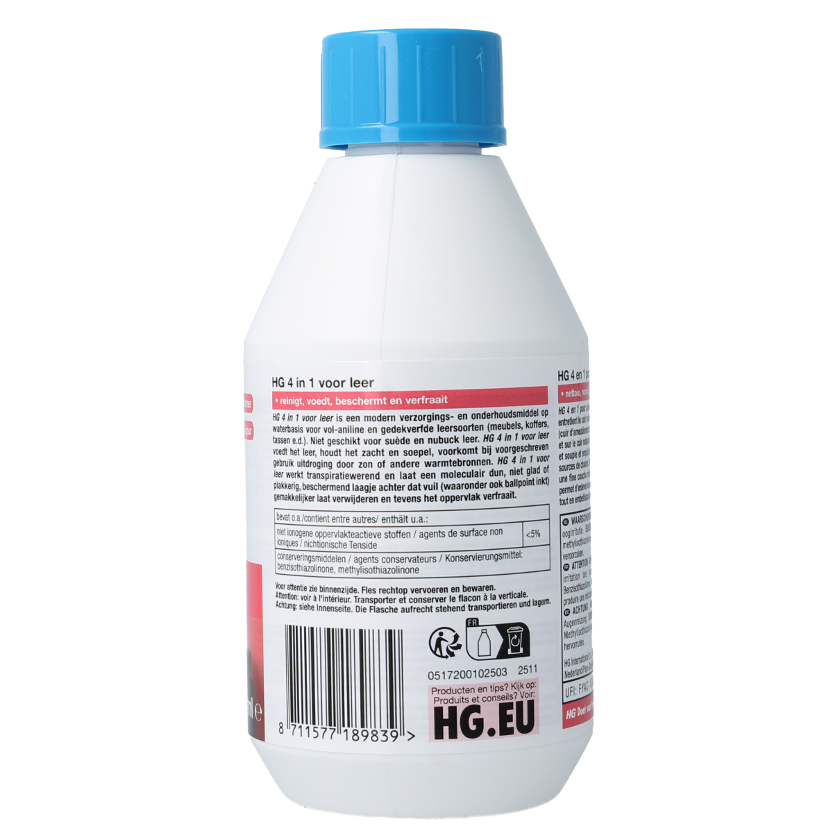 HG 4-in-1 voor leder 250.00 Milliliter