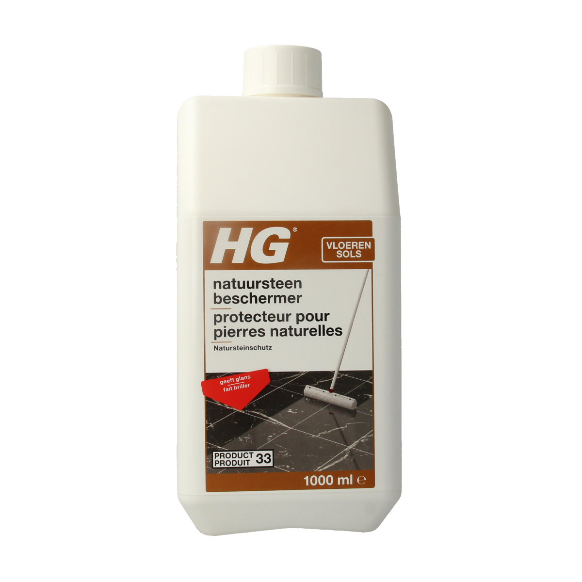 HG Natuursteen beschermer glans 1.00 Liter