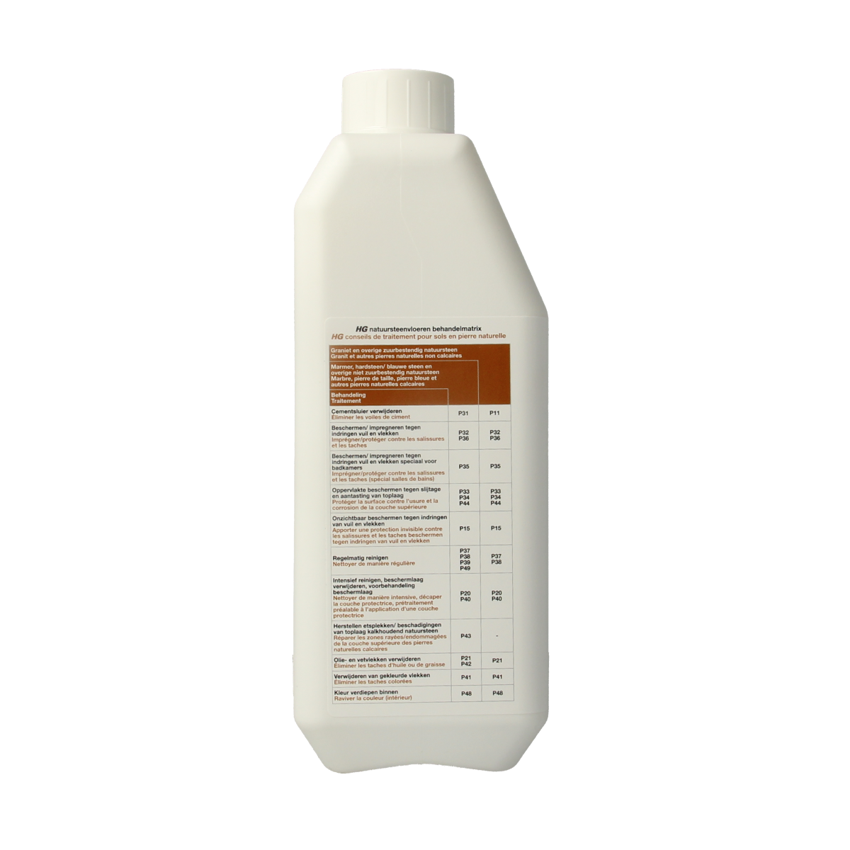 HG Natuursteen beschermer glans 1.00 Liter