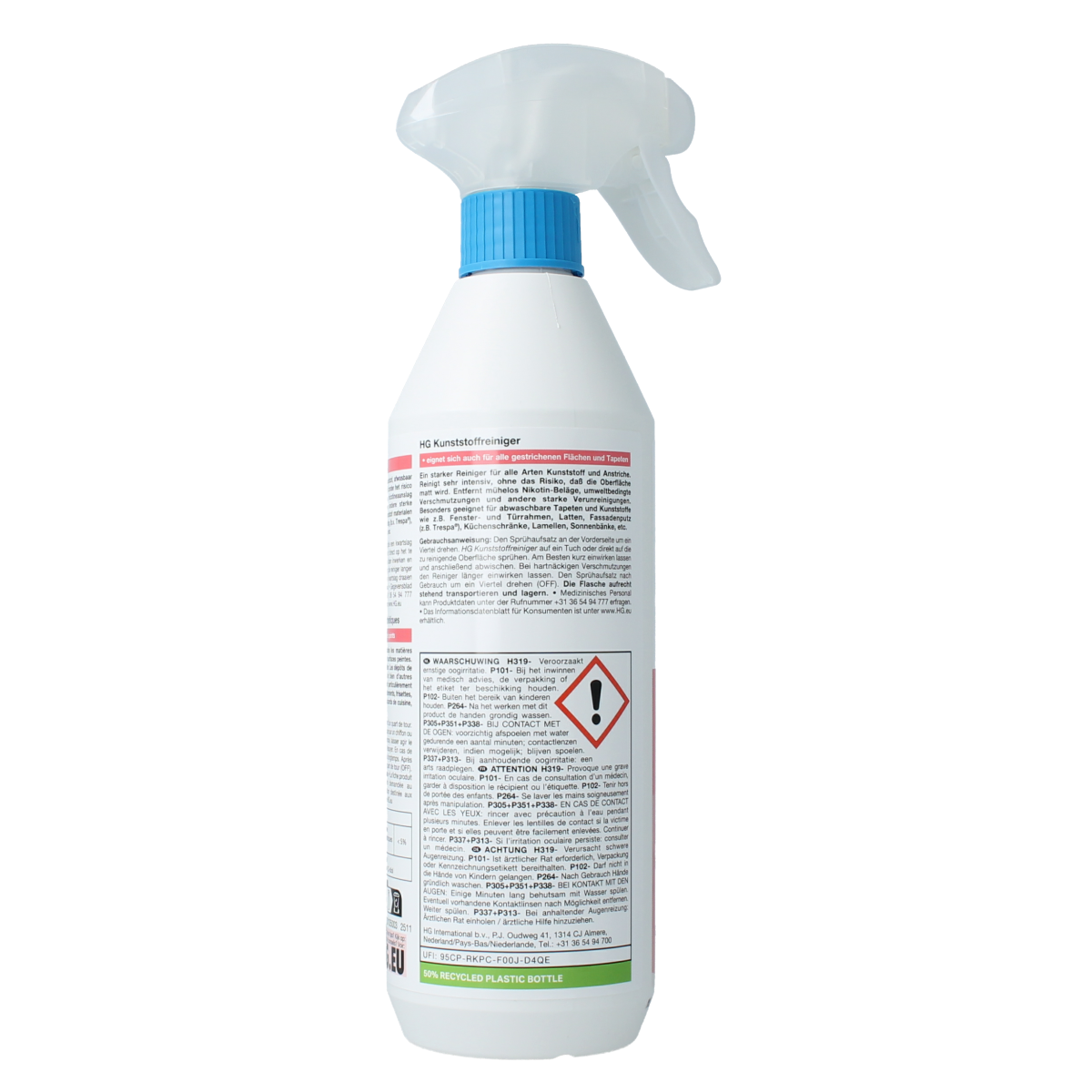HG Kunststof reiniger 500.00 Milliliter