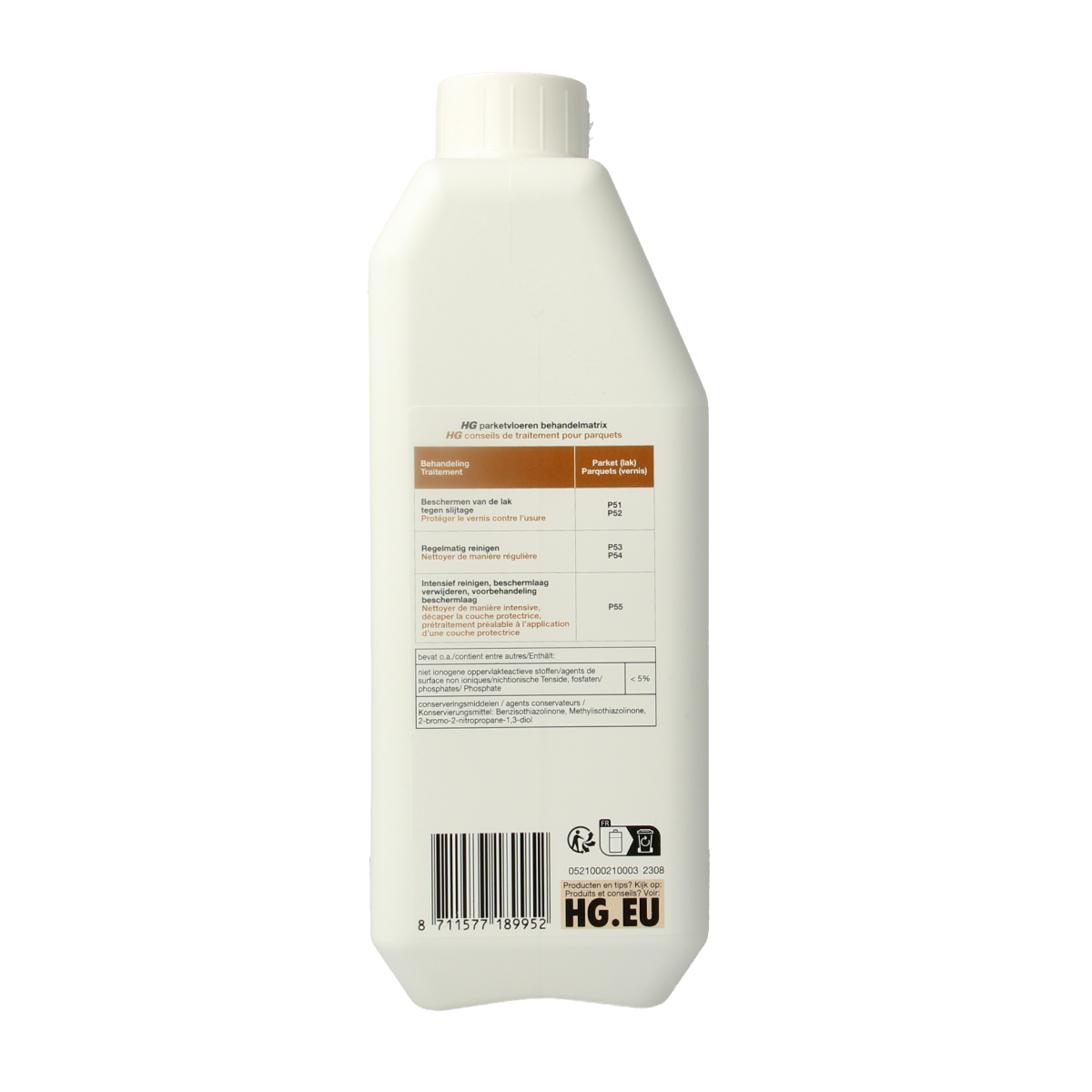 HG Parketreiniger extra sterk 1.00 Liter
