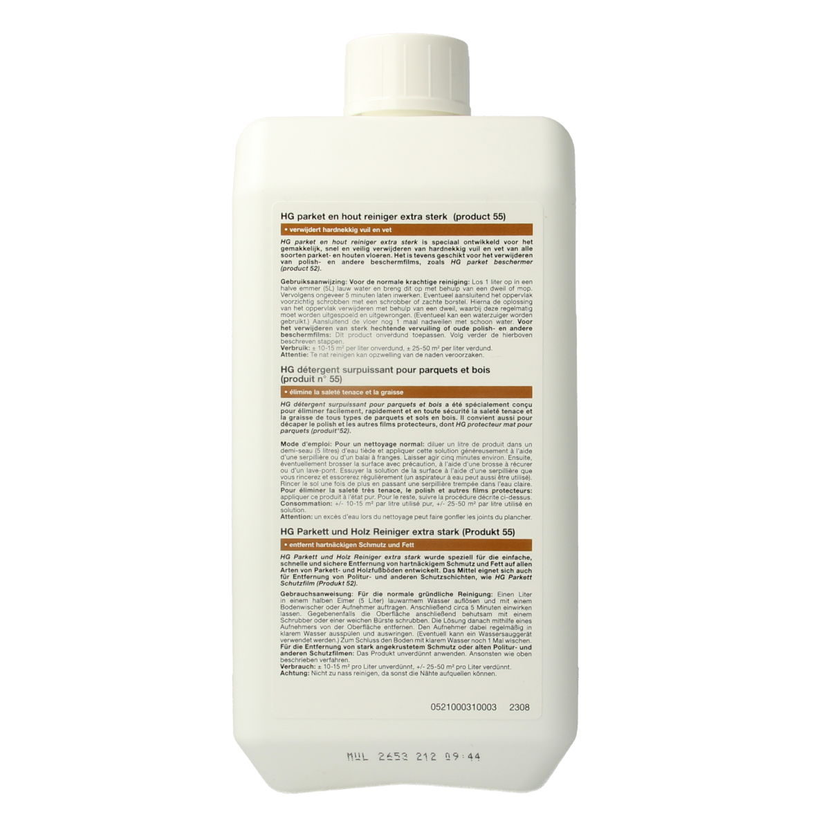 HG Parketreiniger extra sterk 1.00 Liter