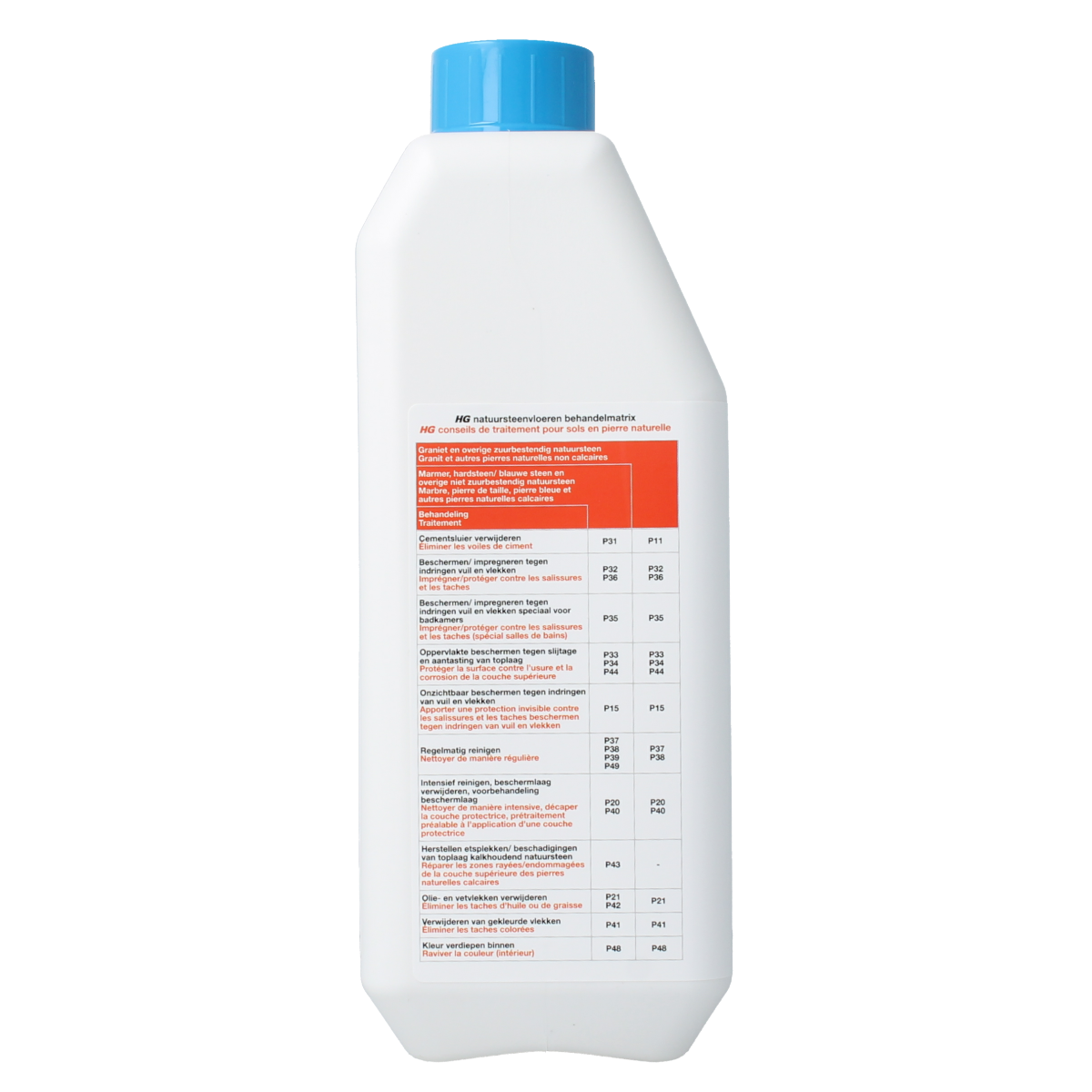 HG Natuursteen reiniger glans 1.00 Liter
