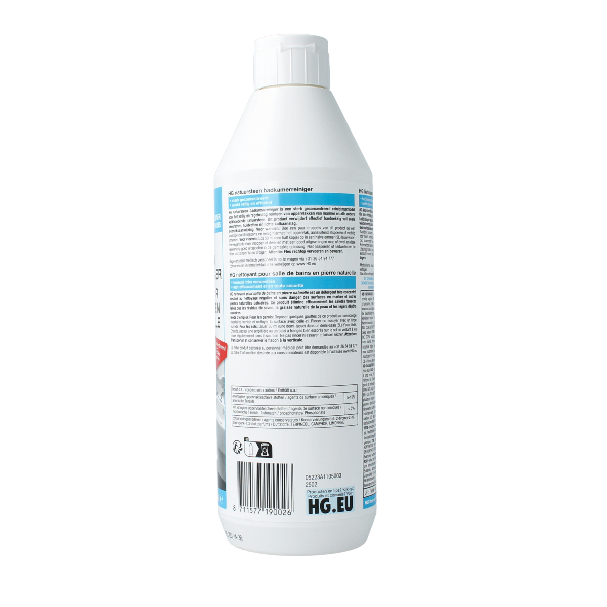 HG Natuursteen badkamer reiniger 500.00 Milliliter