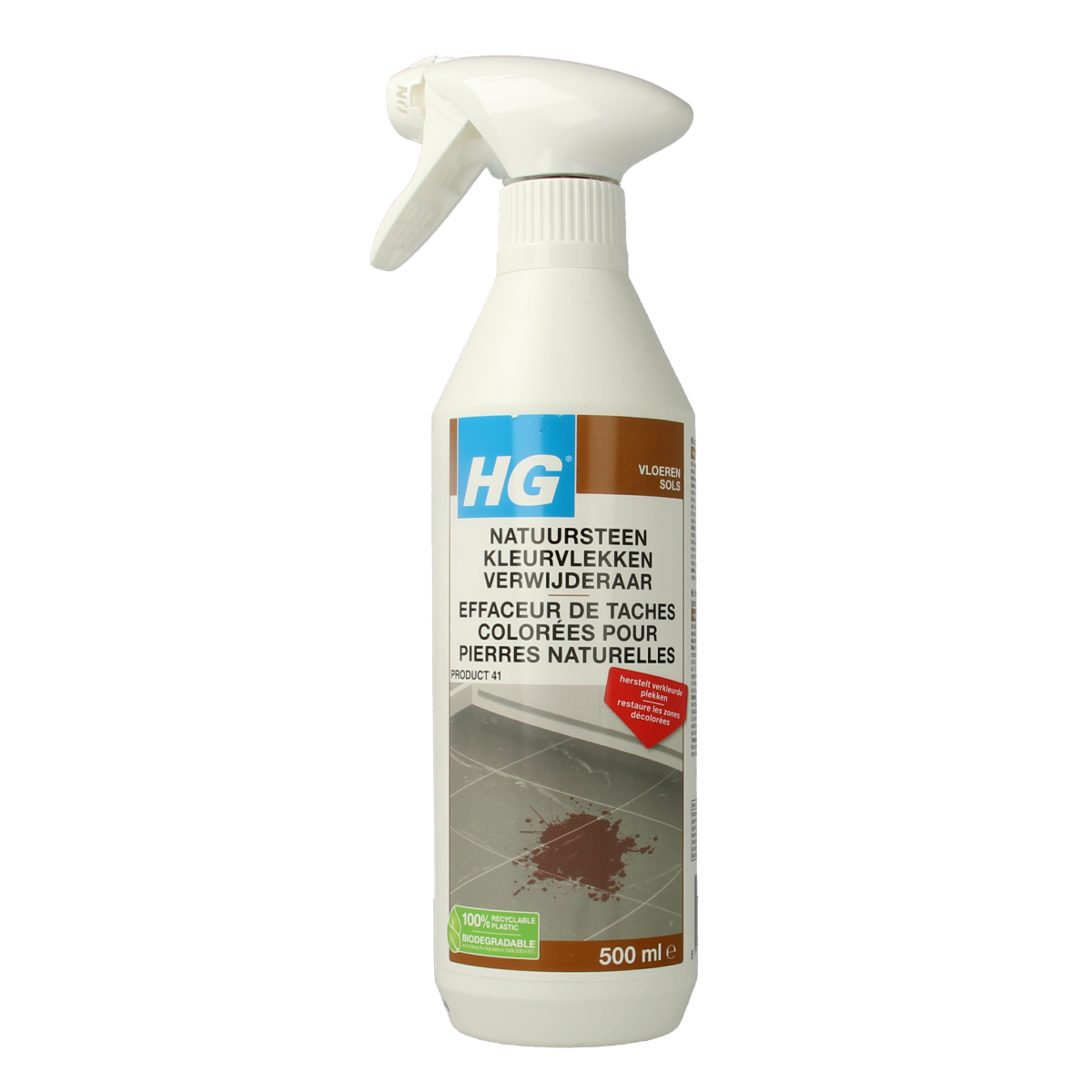 HG Natuursteen kleurvlek verwijderaar 500.00 Milliliter