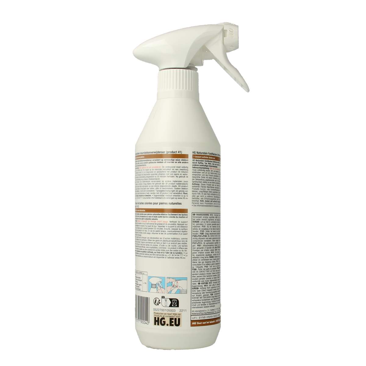 HG Natuursteen kleurvlek verwijderaar 500.00 Milliliter