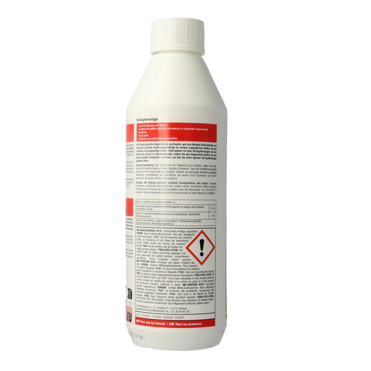 HG Koper reiniger 500.00 Milliliter