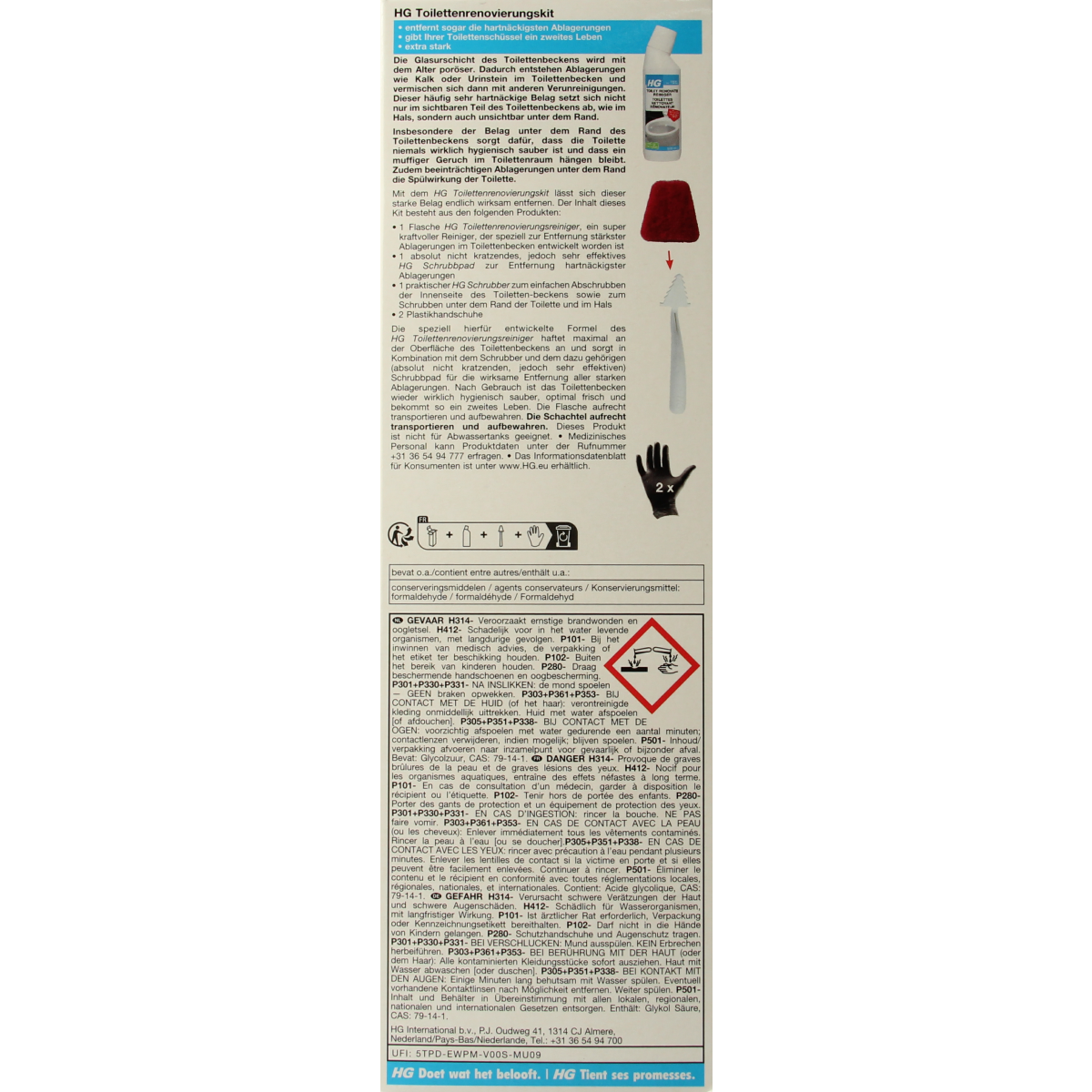 HG Toilet renovatiekit 500.00 Milliliter