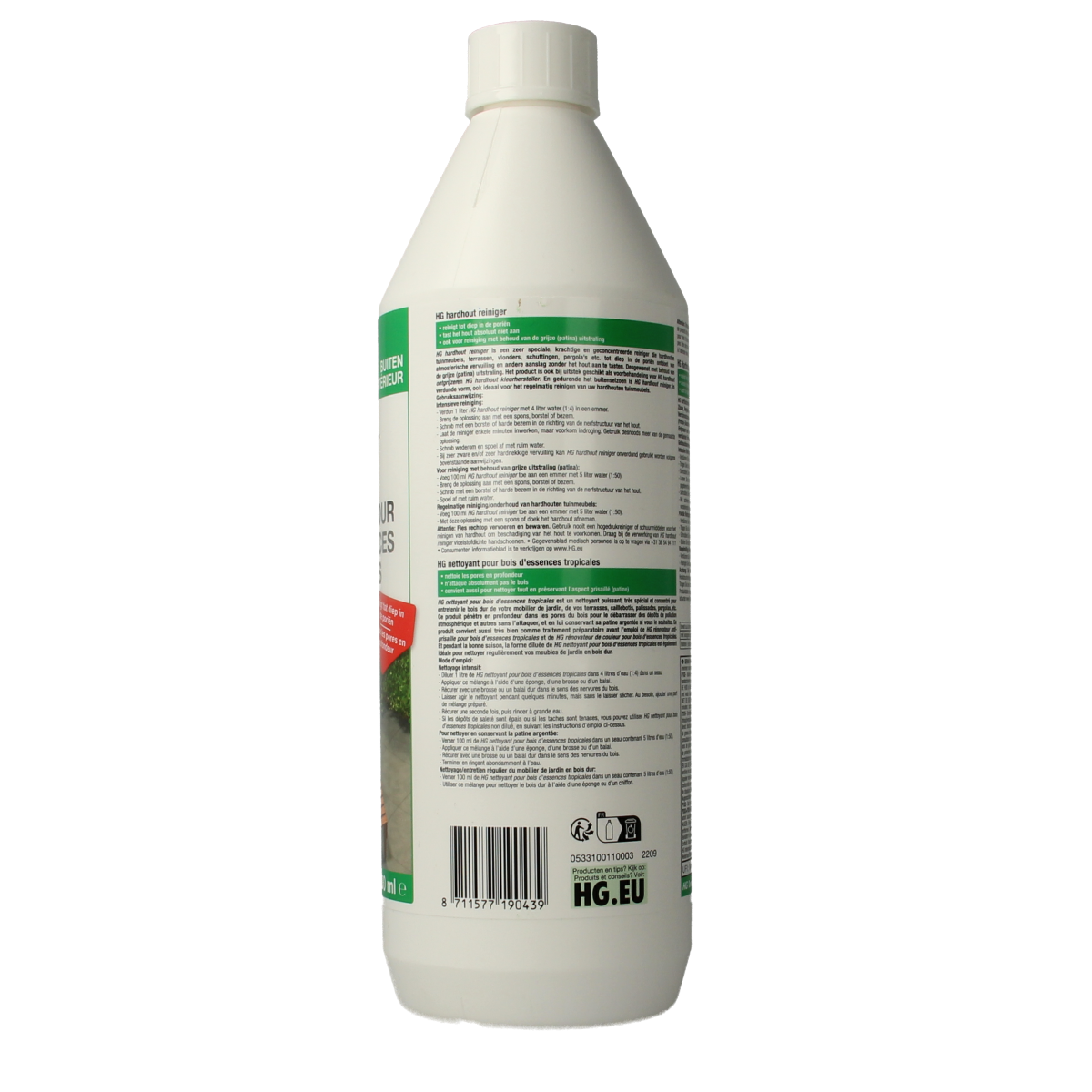 HG Hardhout reiniger 1.00 Liter