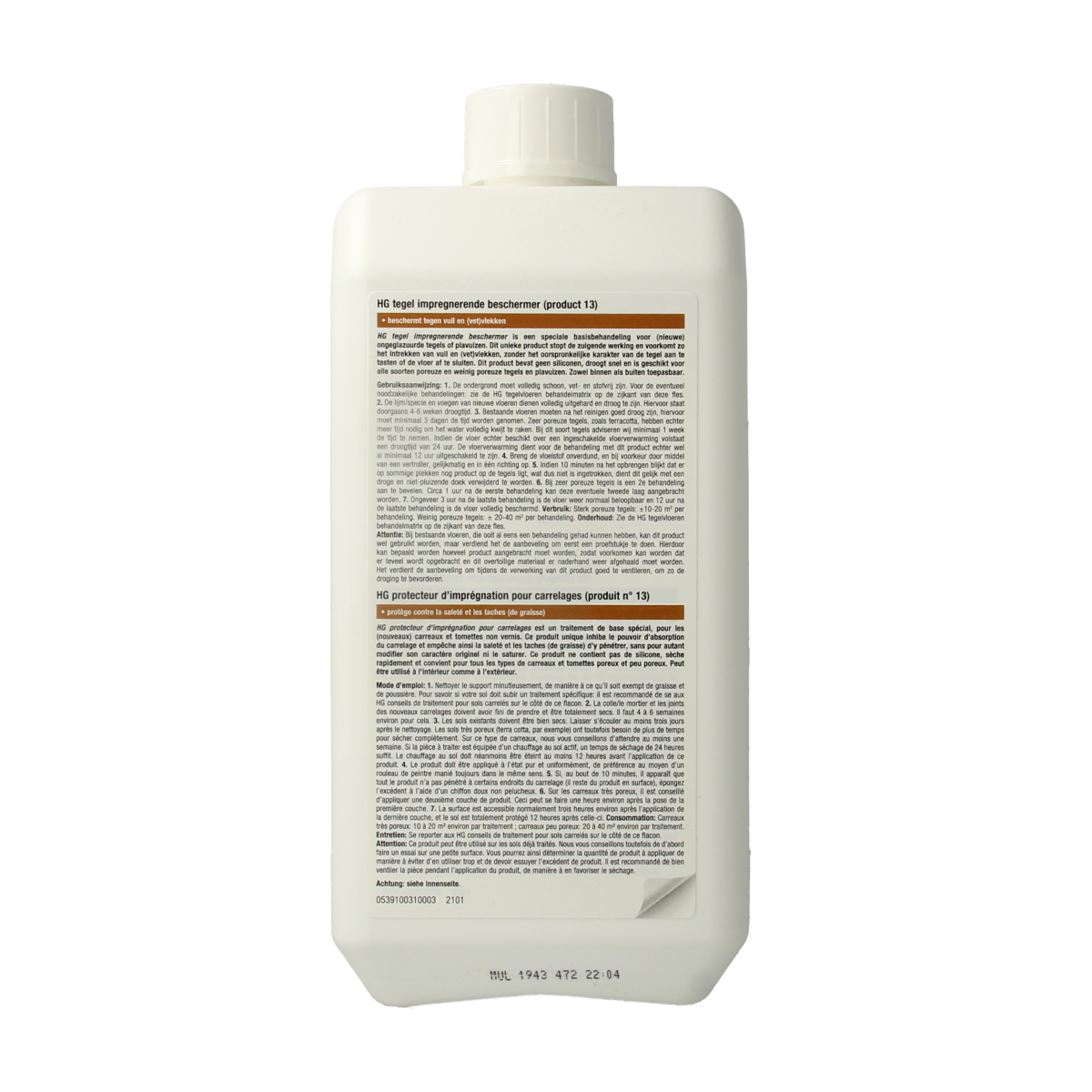 HG Tegel impregnerende beschermer 1.00 Liter