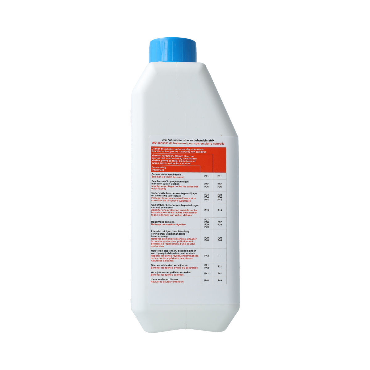 HG Natuursteen reiniger streeploos 1.00 Liter