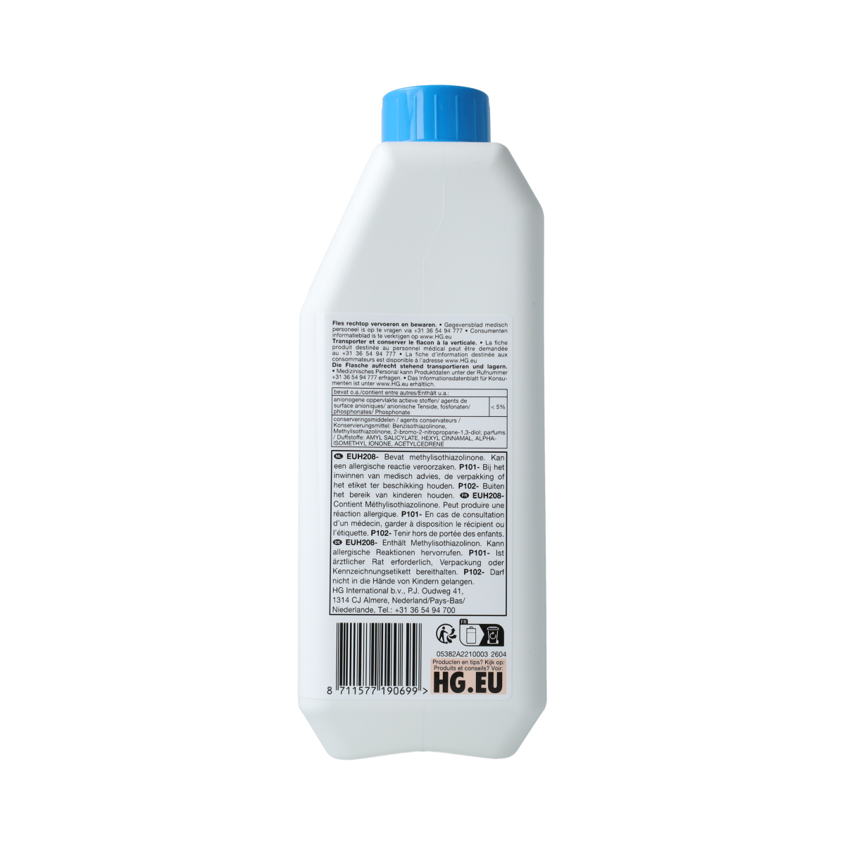 HG Natuursteen reiniger streeploos 1.00 Liter