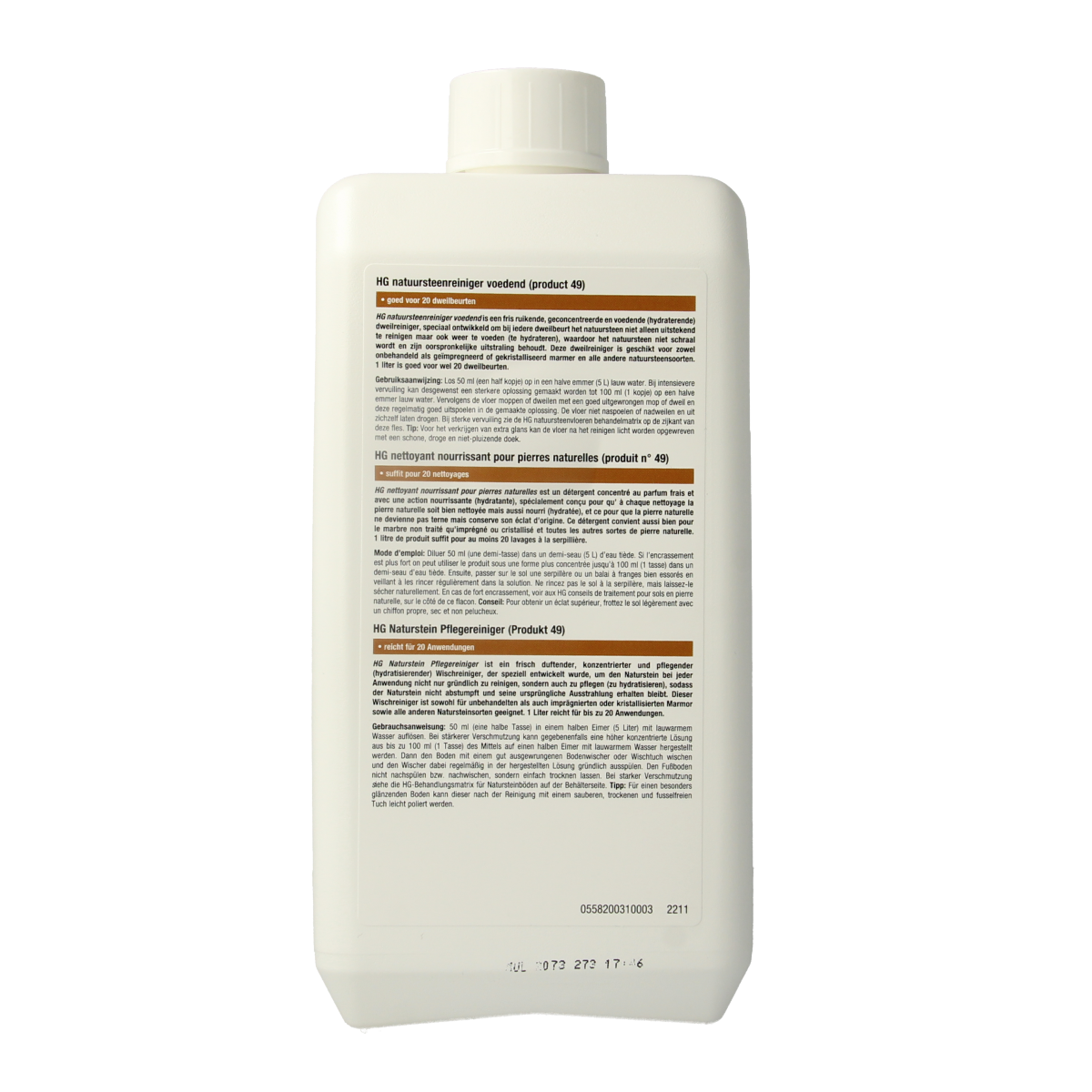 HG Natuursteen reiniger voedend 1.00 Liter