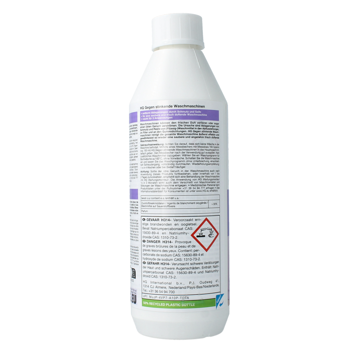 HG Tegen stinkende wasmachine 550.00 Gram