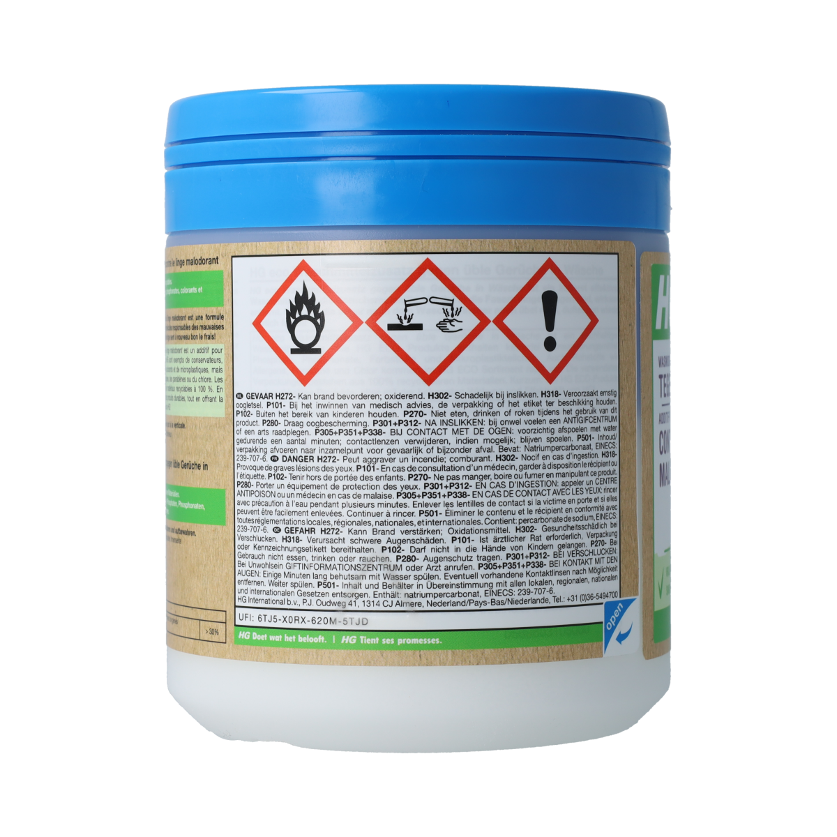 HG Eco wasmiddeltoevoeging stinkend wasgoed 500.00 Milliliter