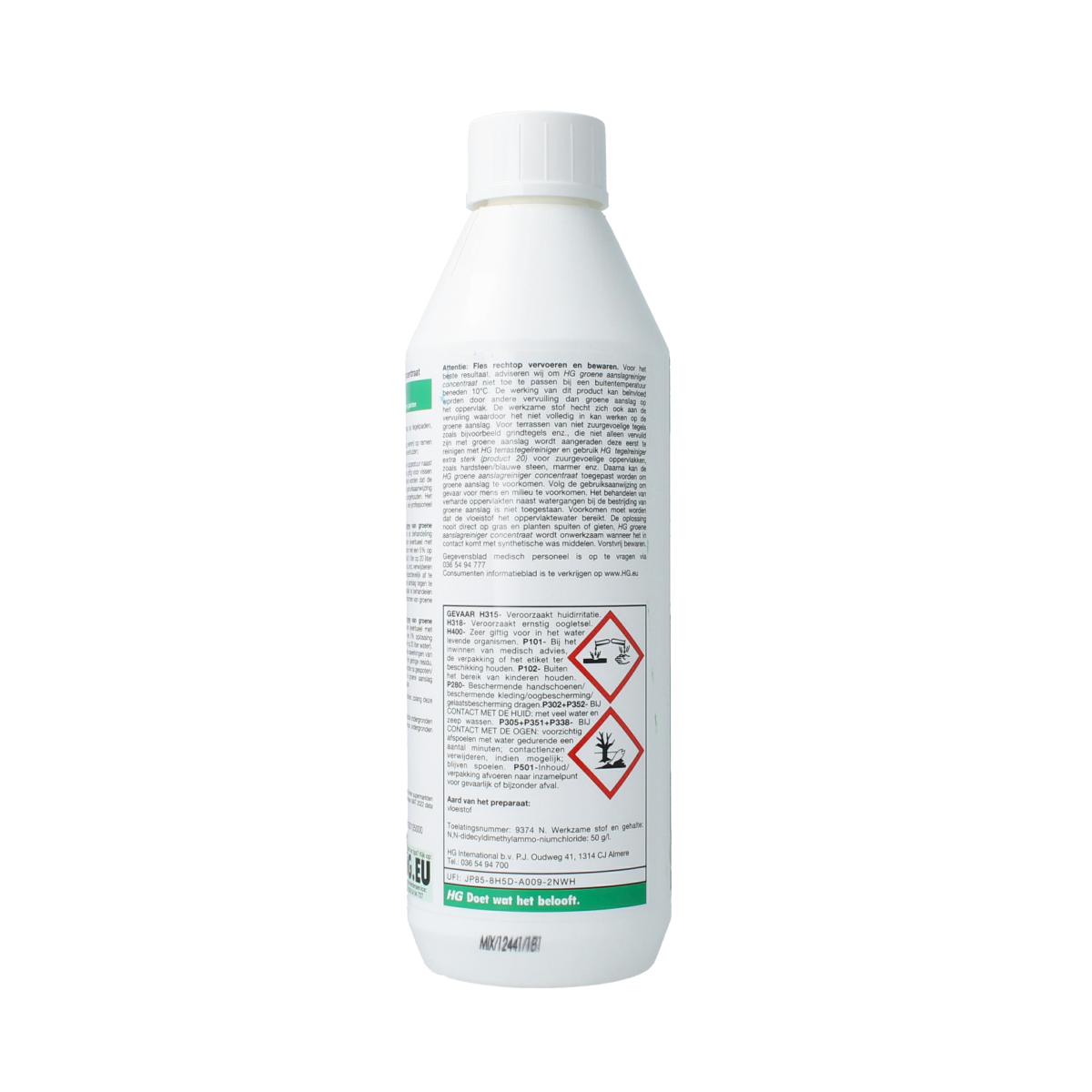 HG Groene aanslagreiniger concentraat 500.00 Milliliter