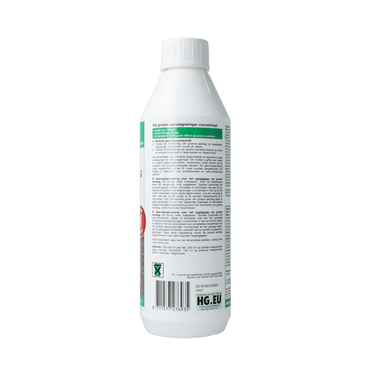 HG Groene aanslagreiniger concentraat 500.00 Milliliter