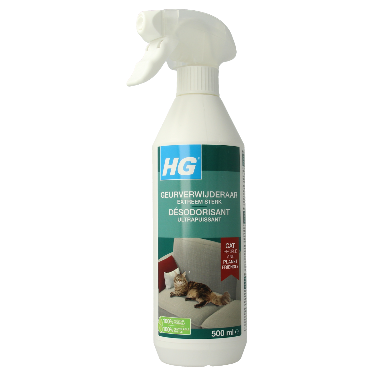 HG Geurverwijderaar extreem sterk kat 500.00 Milliliter