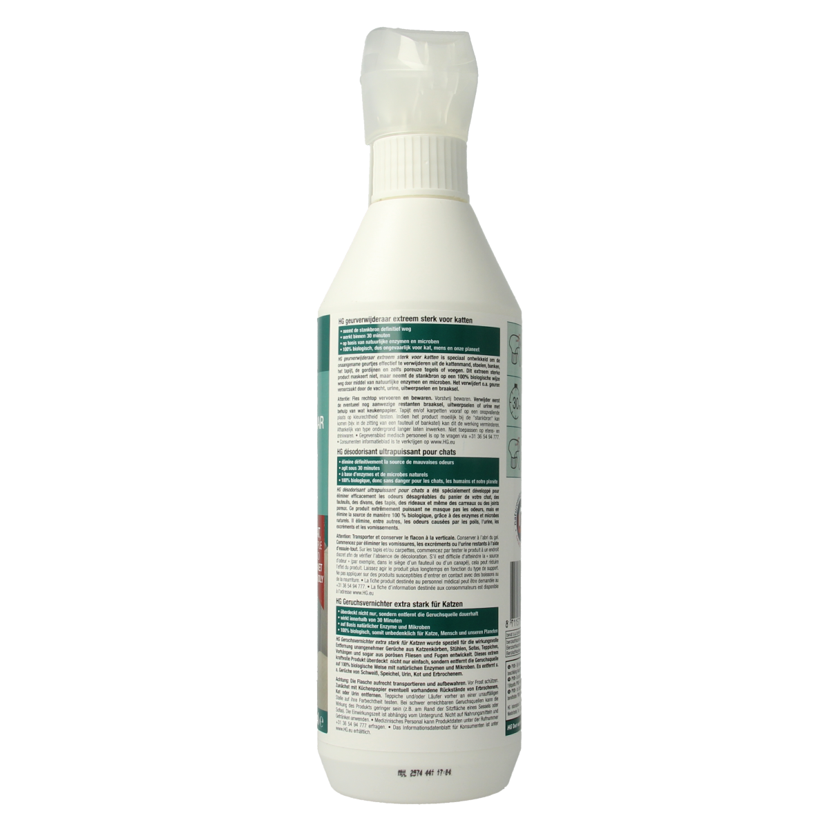HG Geurverwijderaar extreem sterk kat 500.00 Milliliter