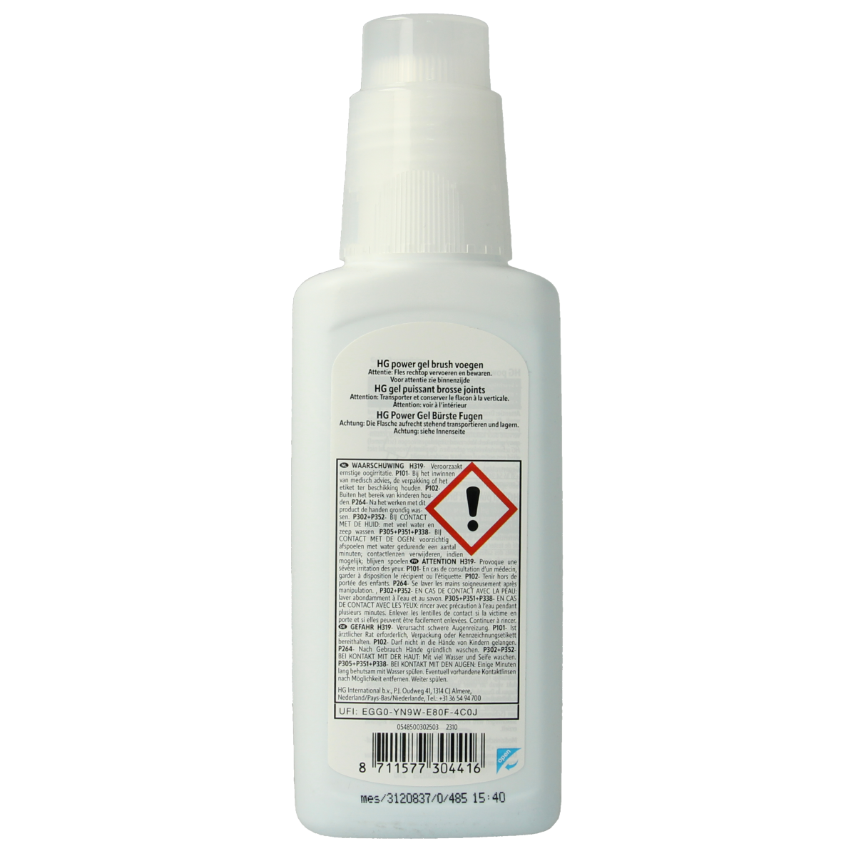 HG Power gel brush voegen 250.00 Milliliter
