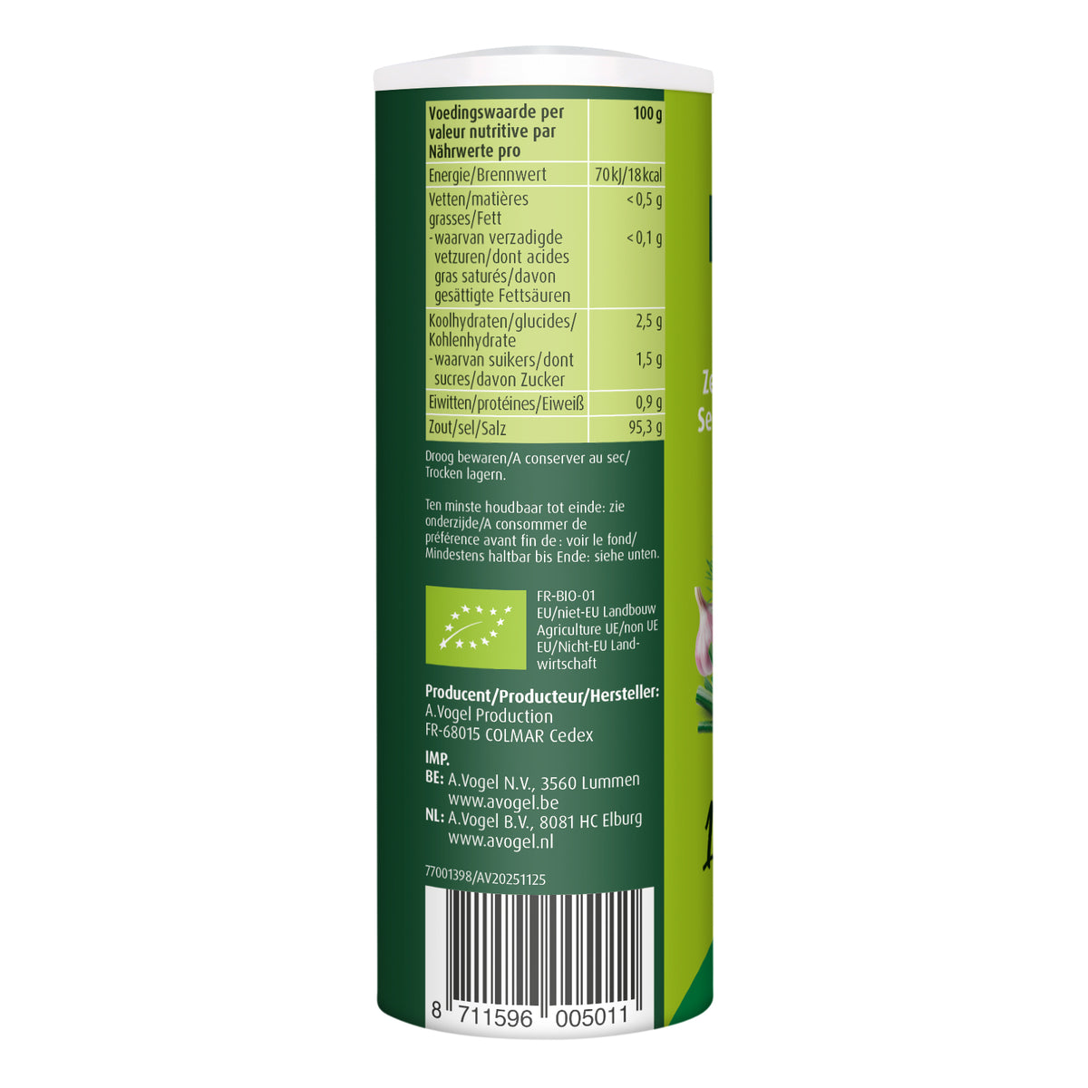 A Vogel Herbamare kruidenzout bio 125.00 Gram