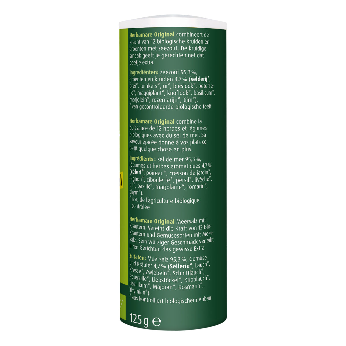 A Vogel Herbamare kruidenzout bio 125.00 Gram