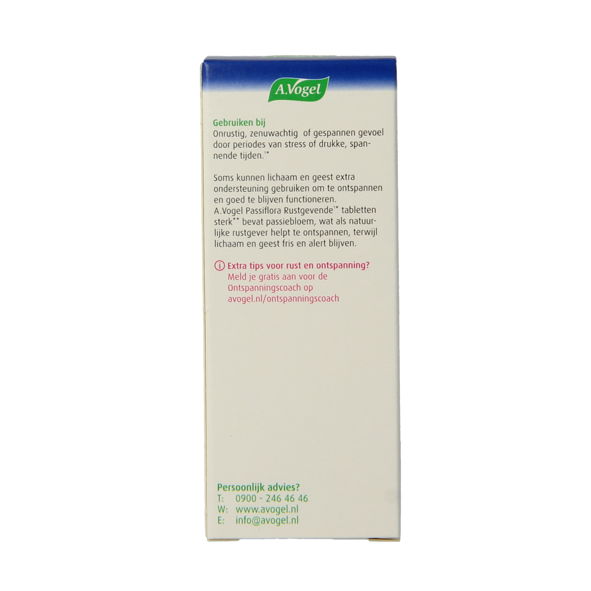 A Vogel Passiflora rustgevende tabletten sterk 30.00 Tabletten