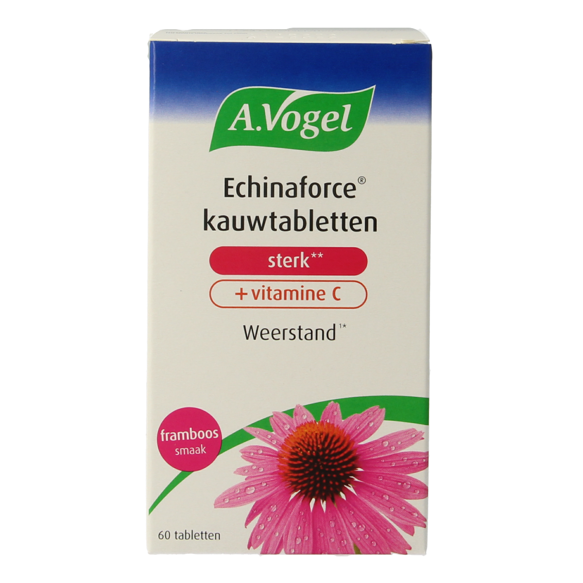 A Vogel Echinaforce kauwtablet sterk + vitamine C 60.00 Kauwtabletten