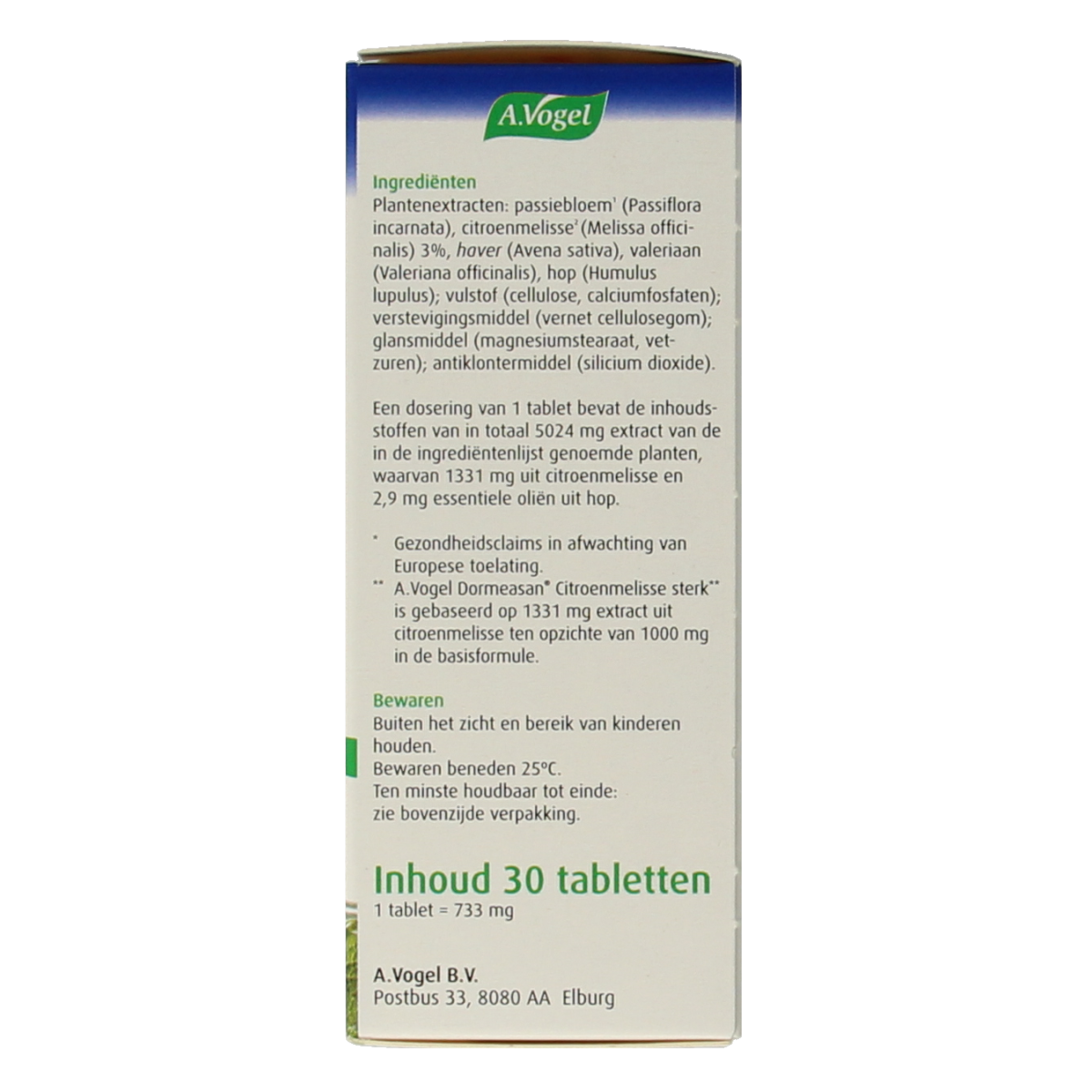 A Vogel Nachtrust sterk 30.00 Tabletten