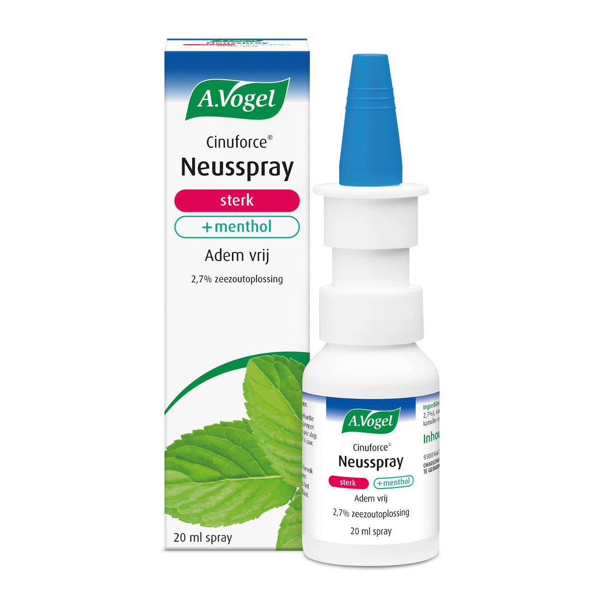 A Vogel Cinuforce neusspray extra sterk + menthol 20.00 Milliliter