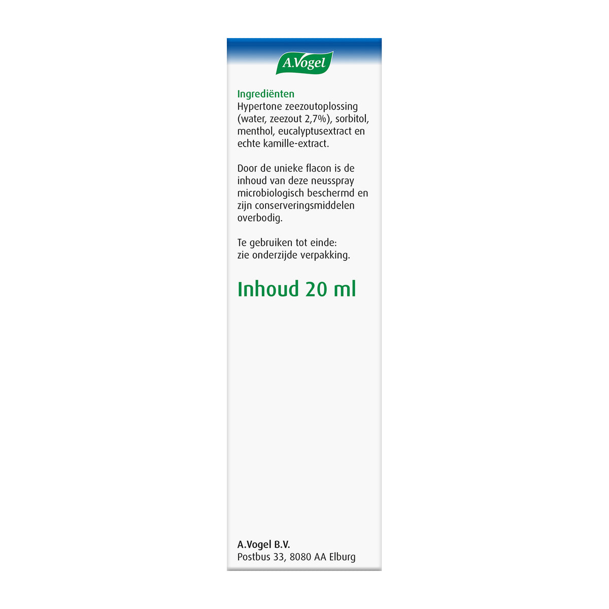 A Vogel Cinuforce neusspray extra sterk + menthol 20.00 Milliliter
